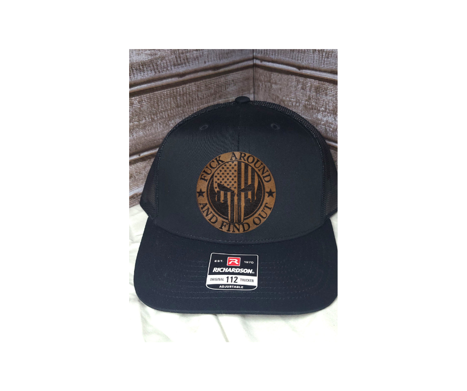 FAFO Leather Patch Hat