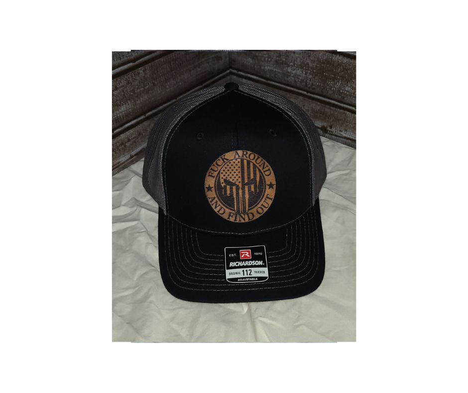 FAFO Leather Patch Hat