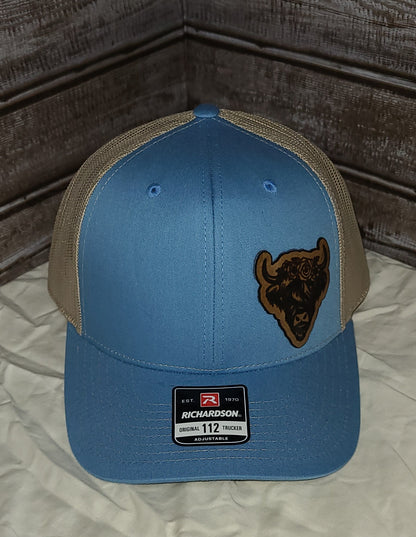 Highland Cow Leather Patch Hat